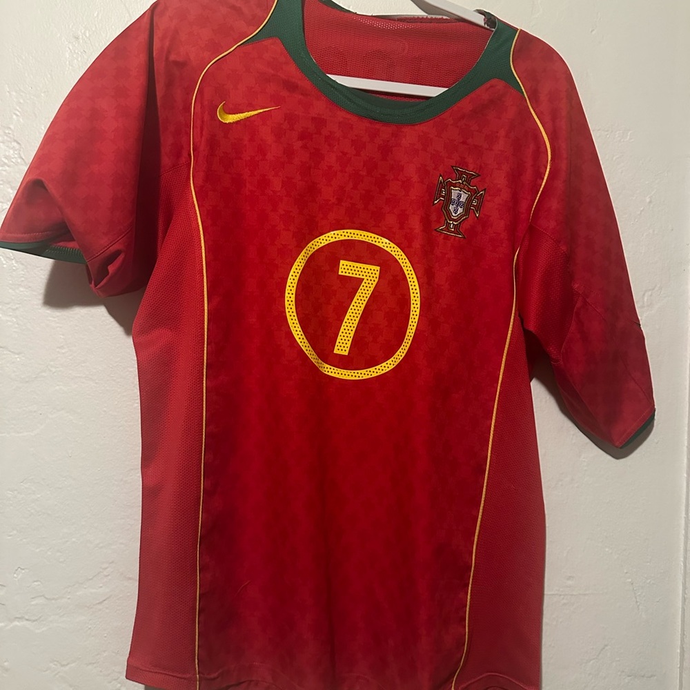 Nike Men’s Portgual Jersey Red and Green